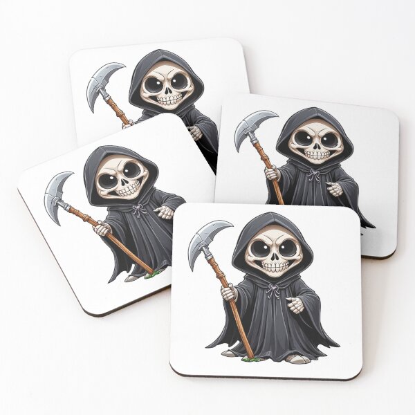 Item preview, Adorable Grim Reaper designed and sold by NerdscapeDC.