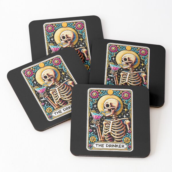 Item preview, The Drinker Funny Tarot Card  designed and sold by douxsii.