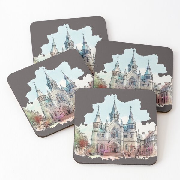 Item preview, Quebec Church 3D Sketch Art ,  designed and sold by PaintMeWorld.