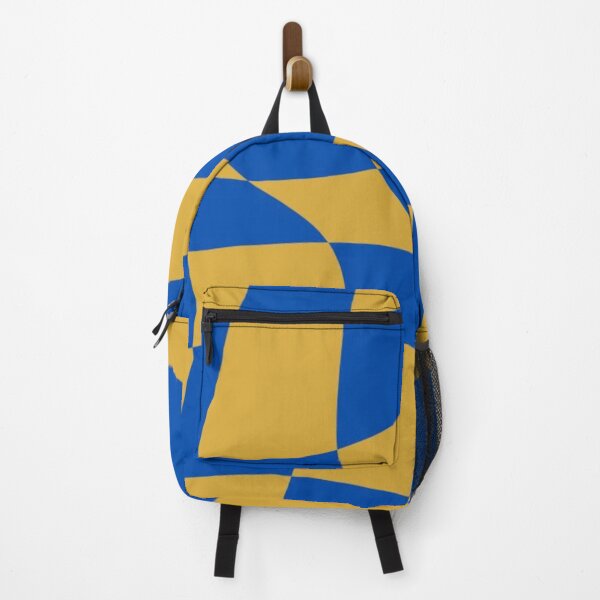 Item preview, Blue and Yellow Distorted Checkered Flag designed and sold by ZedColors.