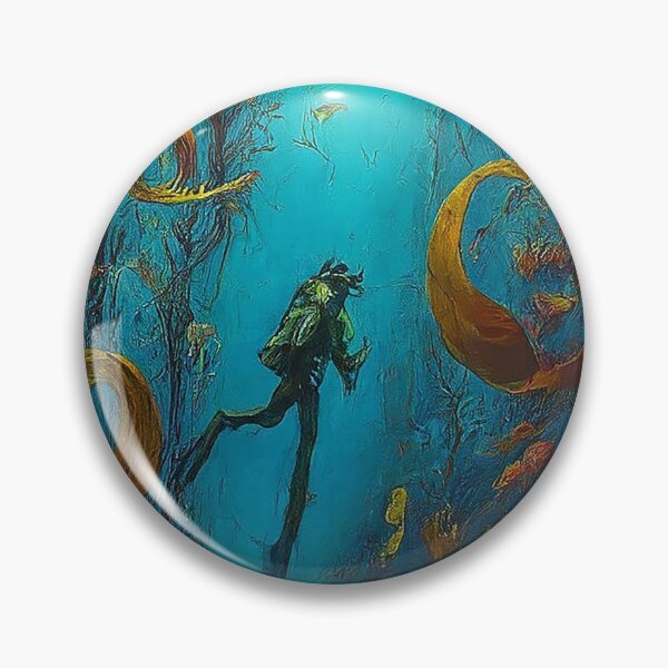 Item preview, Silent Blue SCUBA Diver’s Peaceful Realm designed and sold by SportsT-Shirts.