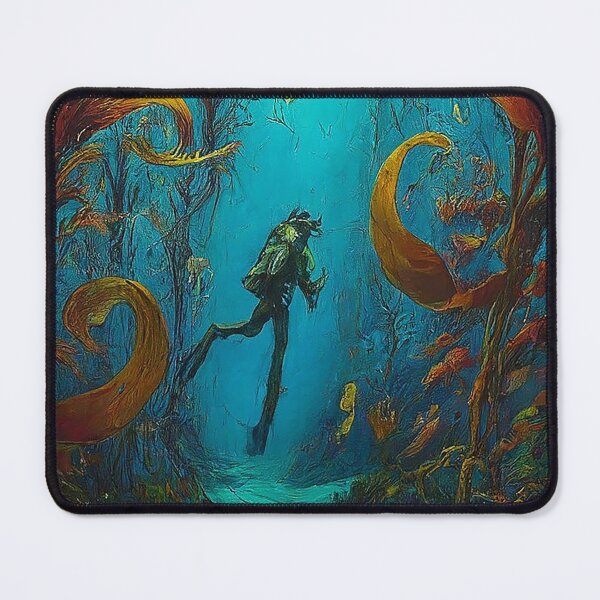 Item preview, Silent Blue SCUBA Diver’s Peaceful Realm designed and sold by SportsT-Shirts.