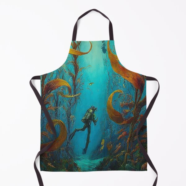 Item preview, Silent Blue SCUBA Diver’s Peaceful Realm designed and sold by SportsT-Shirts.