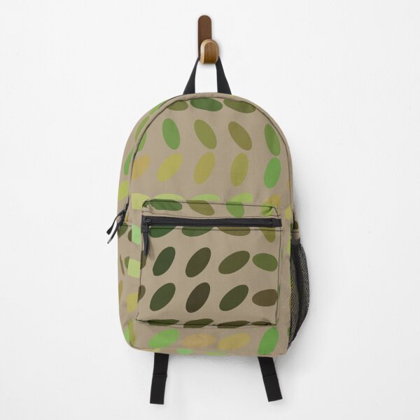 Item preview, Colorful Gradient Transition Oval Wave Flow Beige Green designed and sold by EvergreenMotifs.