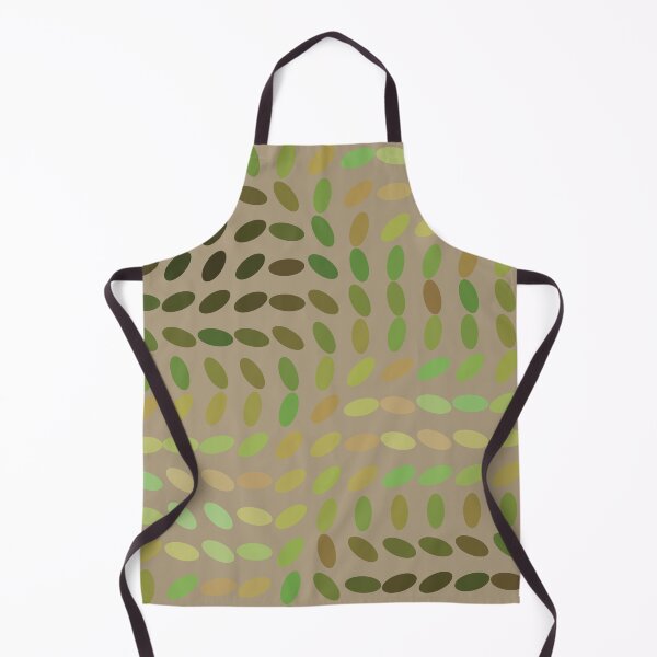 Item preview, Colorful Gradient Transition Oval Wave Flow Beige Green designed and sold by EvergreenMotifs.