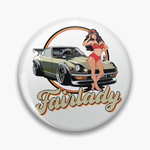 Item preview, Fairlady Z Retro Nose Art designed and sold by kidrelic.