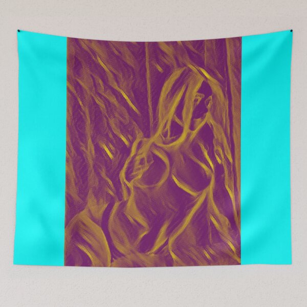 Item preview, Semi-abstract digital painting of female nude model. designed and sold by pulchritude560.