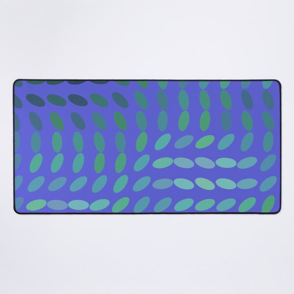 Item preview, Colorful Gradient Transition Oval Wave Flow Blue Green designed and sold by EvergreenMotifs.