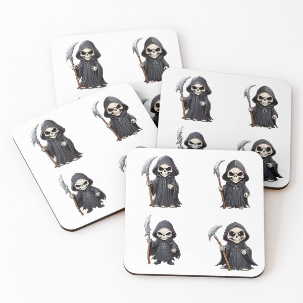 Item preview, Adorable Grim Reapers designed and sold by NerdscapeDC.