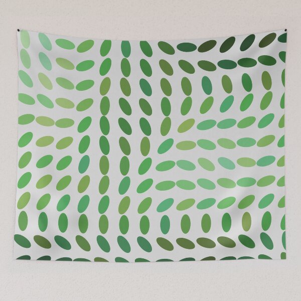 Item preview, Colorful Gradient Transition Wave Ebb & Flow Green Grey designed and sold by EvergreenMotifs.