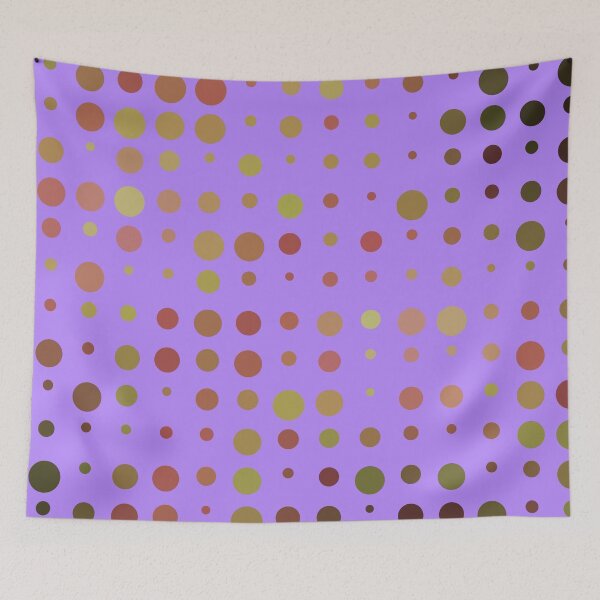 Item preview, Colorful Gradient Transition Circles Dots & Spots Purple Orange designed and sold by EvergreenMotifs.