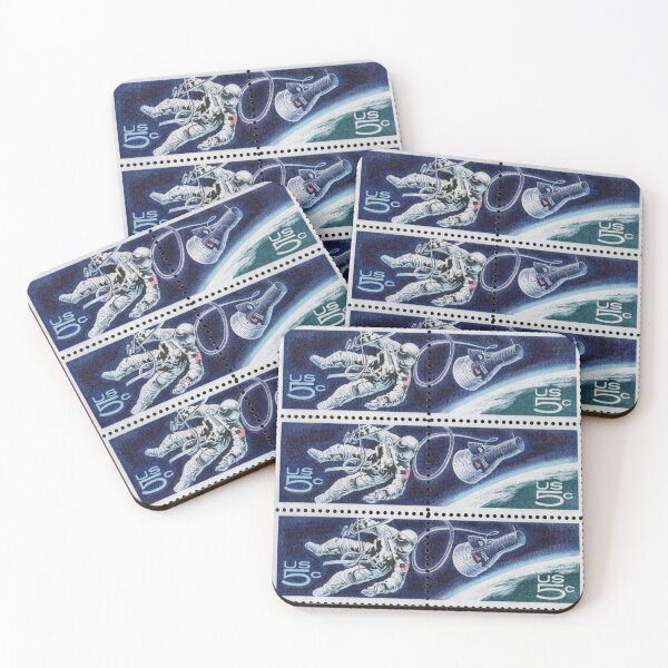 Item preview, US Stamp #1331-32 - 1967 5¢ Accomplishments in Space designed and sold by WexStudios.