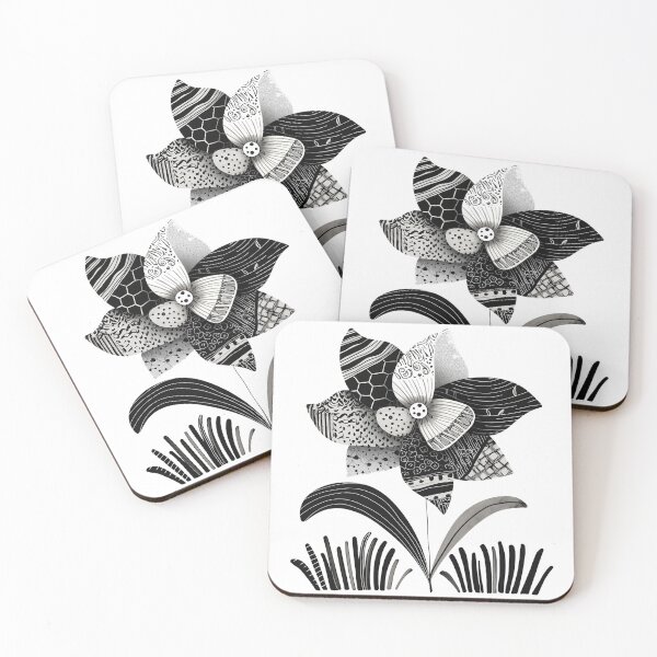 Item preview, zentangle flower designed and sold by CHAEJIMIN.