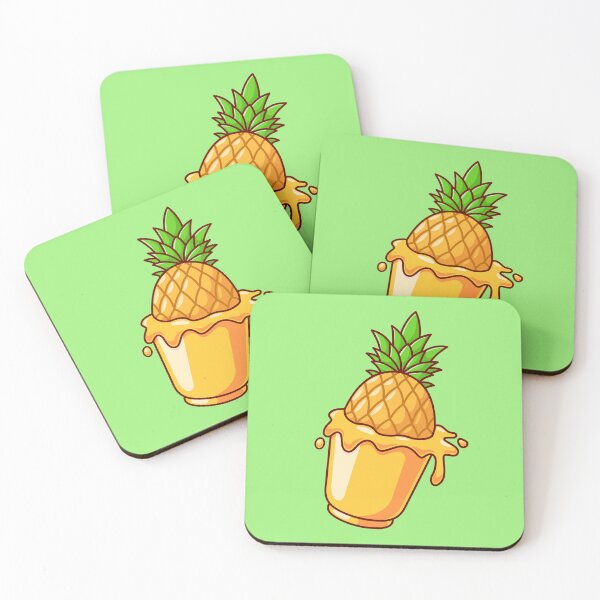 Item preview, Pineapple Juice Cup Cartoon Vector Icon: A Refreshing Fruit Drink Illustration designed and sold by hjian8219.