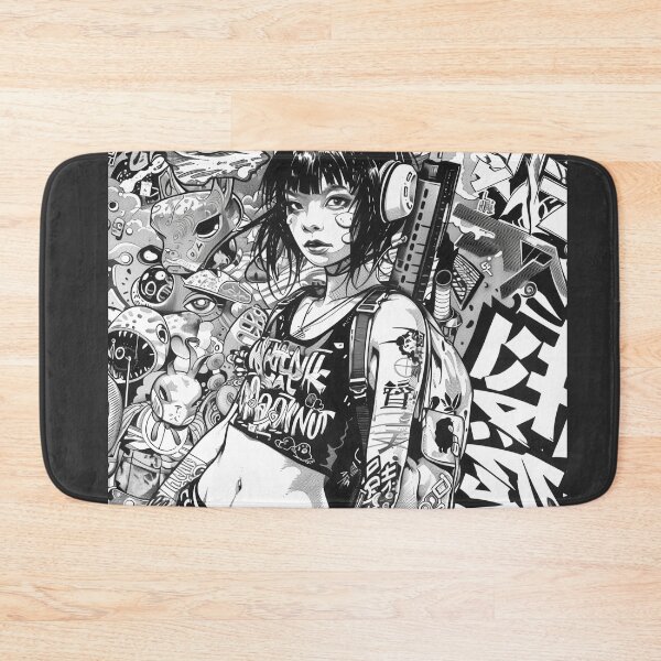 Item preview, HINDER DELUX : A Dystopian Cafe Character - B&W version designed and sold by Zen Candy 3000 Travis Nicholas Zariwny.