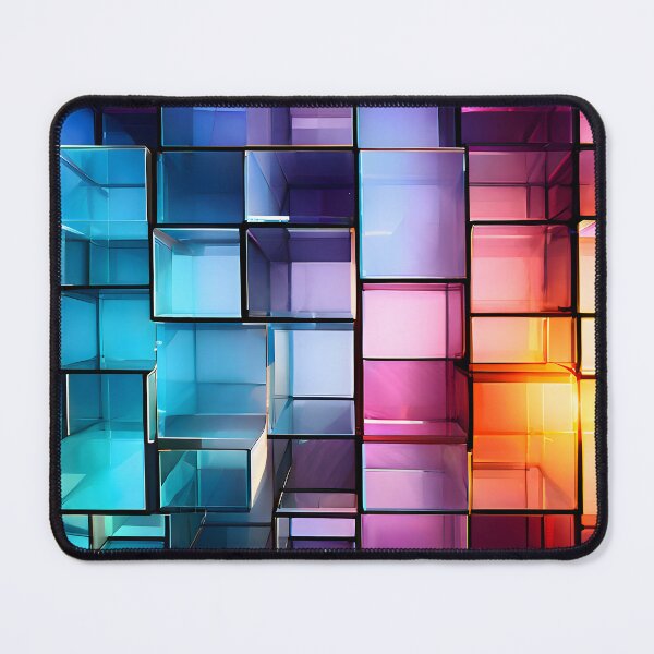Item preview, Chromatic Cubism: A Symphony of Light and Structure designed and sold by puravidavisions.