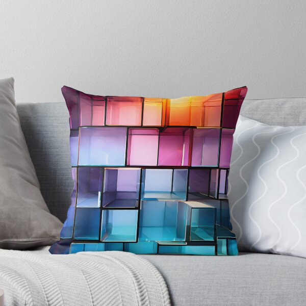 Item preview, Chromatic Cubism: A Symphony of Light and Structure designed and sold by puravidavisions.