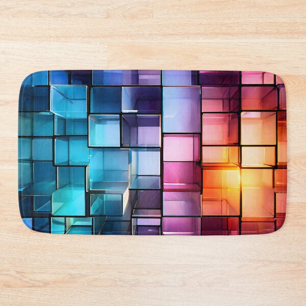 Item preview, Chromatic Cubism: A Symphony of Light and Structure designed and sold by puravidavisions.