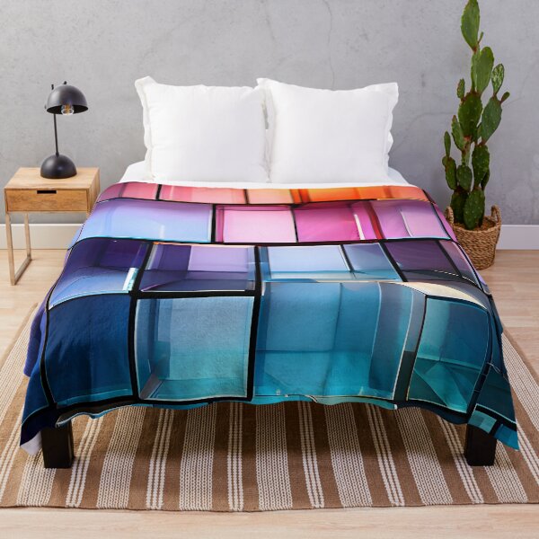 Item preview, Chromatic Cubism: A Symphony of Light and Structure designed and sold by puravidavisions.