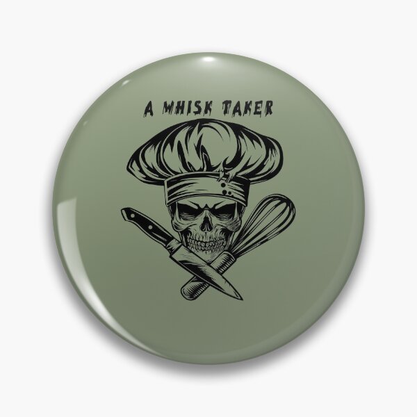 Item preview, A Whisk Taker - Skull Chef designed and sold by SmallOwlDesign.