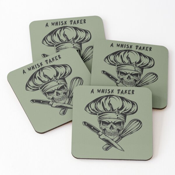 Item preview, A Whisk Taker - Skull Chef designed and sold by SmallOwlDesign.