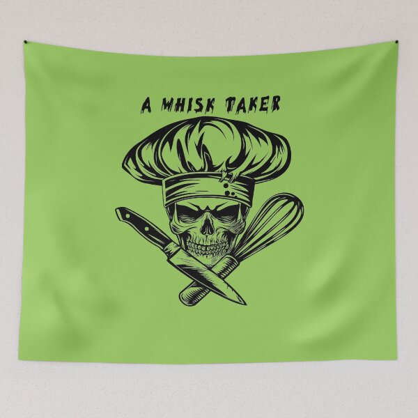 Item preview, A Whisk Taker - Skull Chef designed and sold by SmallOwlDesign.