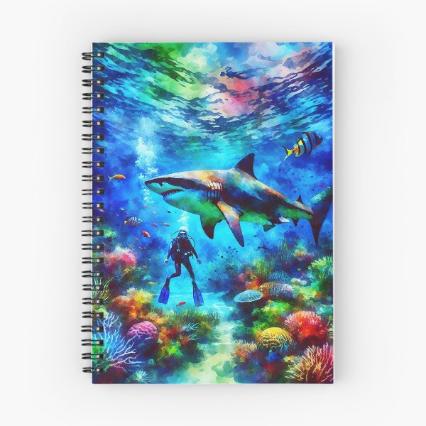 Item preview, Deep Blue SCUBA Diving - Scuba Diver’s Shark Encounter designed and sold by SportsT-Shirts.