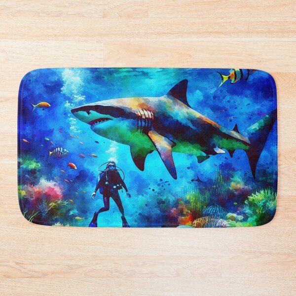 Item preview, Deep Blue SCUBA Diving - Scuba Diver’s Shark Encounter designed and sold by SportsT-Shirts.