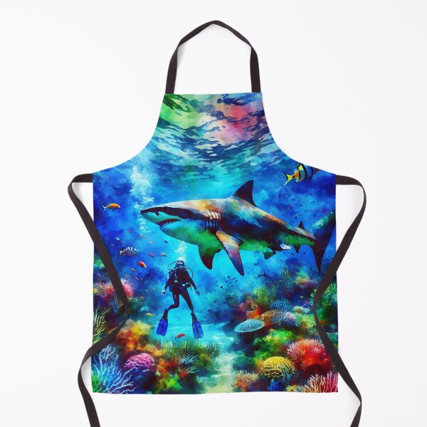 Item preview, Deep Blue SCUBA Diving - Scuba Diver’s Shark Encounter designed and sold by SportsT-Shirts.