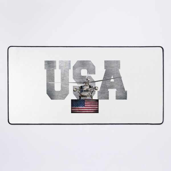 Item preview, USA Patriotic American Flag Fighter Helicopter Design designed and sold by VISIONSTURME.