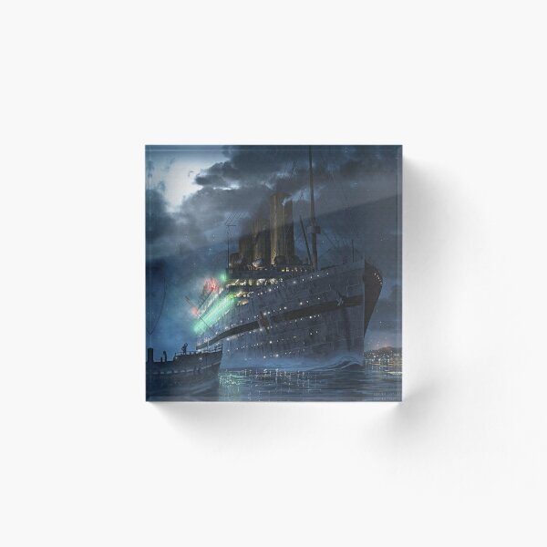 Aperçu de l'œuvre Britannic at night | Painting | Art by Eliott Cha'coco créée et vendue par Eliott Sontot.
