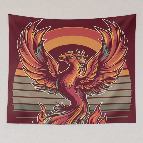 Item preview, Retro Rebirth: The Fiery Phoenix designed and sold by Exodoi.
