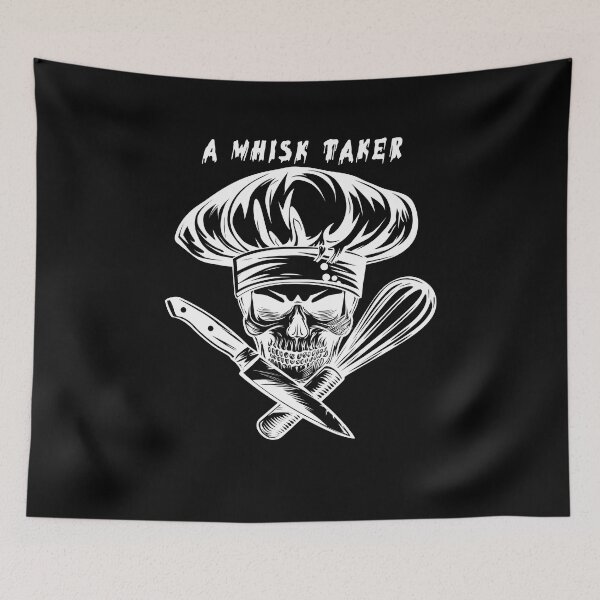 Item preview, A Whisk Taker - Skull Chef designed and sold by SmallOwlDesign.