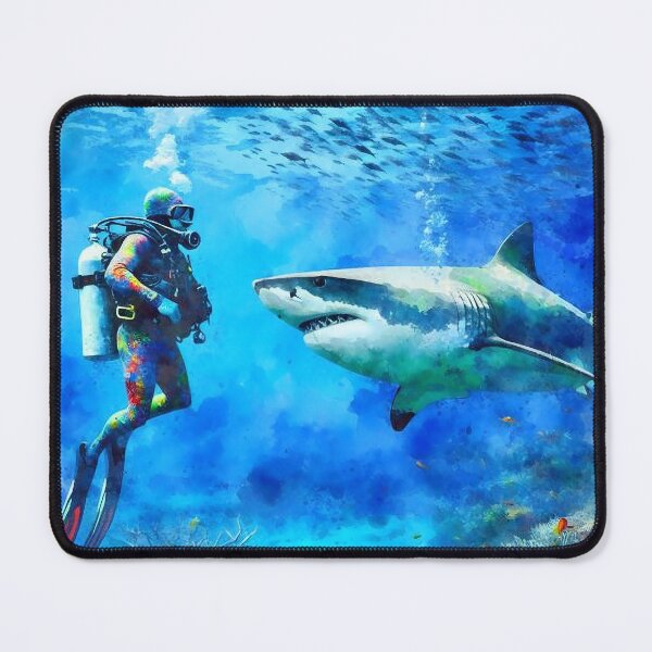 Item preview, SCUBA Deep Blue Shark Adventure designed and sold by SportsT-Shirts.