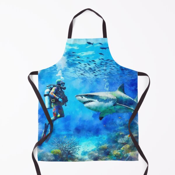 Item preview, SCUBA Deep Blue Shark Adventure designed and sold by SportsT-Shirts.