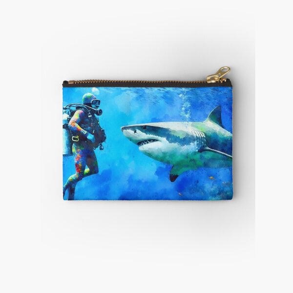 Item preview, SCUBA Deep Blue Shark Adventure designed and sold by SportsT-Shirts.