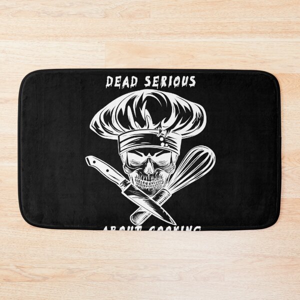 Item preview, Dead Serious About Cooking - Skull Chef designed and sold by SmallOwlDesign.