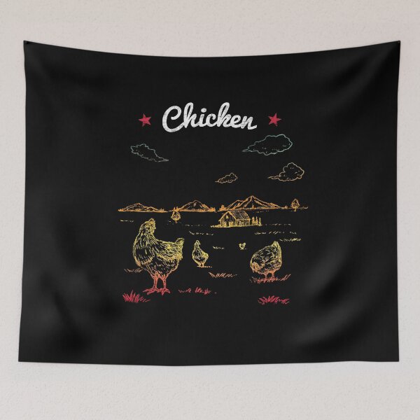 Item preview, Retro Chicken Farm T Shirt - Farming Simulator Shirt designed and sold by Yarkos.