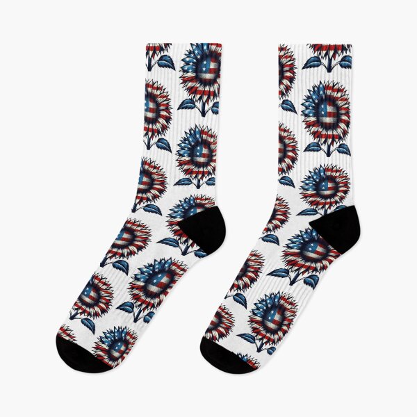 Item preview, Patriotic Sunflower – Red, White & Blue designed and sold by Mr-3.