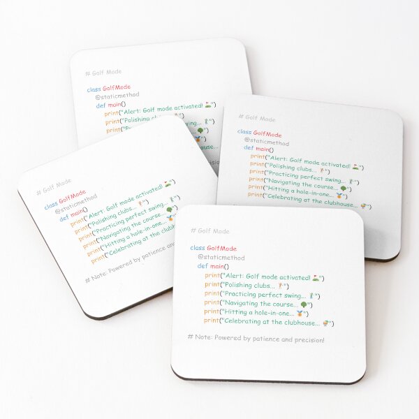 Artikelvorschau, Perfektes humorvolles Geschenk für Programmierer, die Golf lieben entworfen und verkauft von SkyTastic.