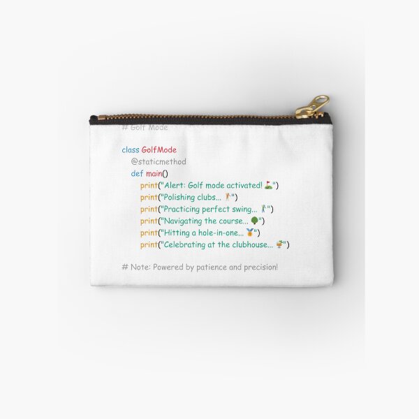Item preview, Perfect Humorous Gift for Programmers Who Love Golf designed and sold by SkyTastic.