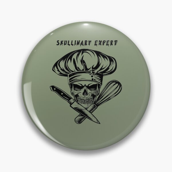 Item preview, Skullinary Expert- Skull Chef designed and sold by SmallOwlDesign.