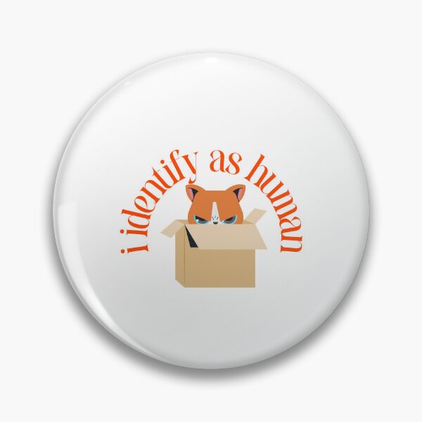 Item preview, Cat in Box Identify as Human Design designed and sold by ERROR-STORE.
