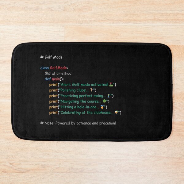 Item preview, Funny Coding Block Playing Game of Golf  designed and sold by SkyTastic.