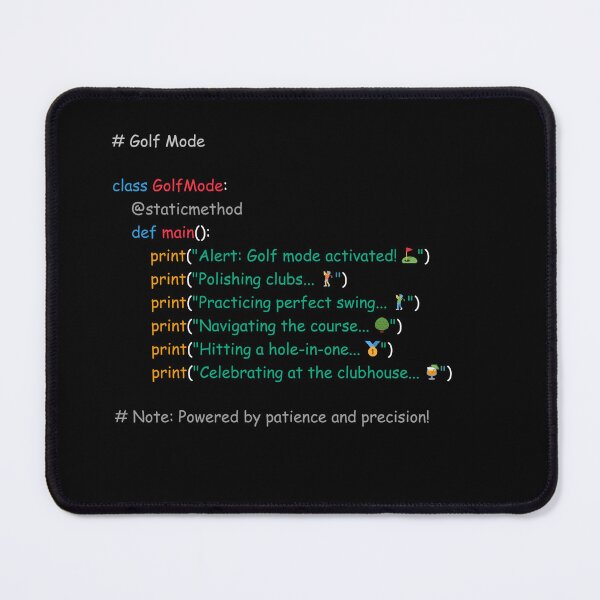 Item preview, Funny Coding Block Playing Game of Golf  designed and sold by SkyTastic.