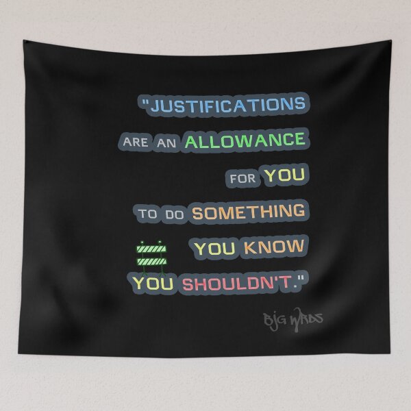 Item preview, "JUSTIFICATIONS..." Quote 06/28/2024 designed and sold by BJGWRDS.