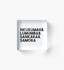 Samora Machel Acrylic Block