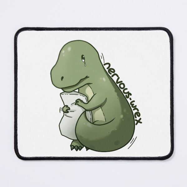Item preview, Nervous Rex - T-rex dinosaur designed and sold by totodos.