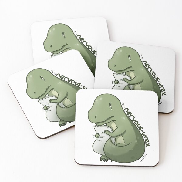 Item preview, Nervous Rex - T-rex dinosaur designed and sold by totodos.