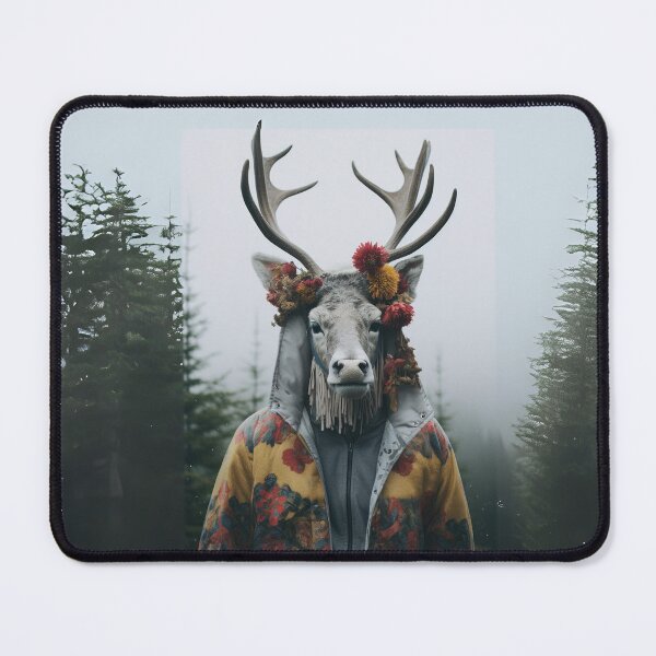 Item preview, Forest Caribou in Floral Attire designed and sold by Sillytoe.